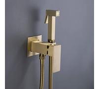 ISCBAFYX Pulvérisateur de Bidet pour Toilettes d'eau Chaude Froide, Kit de robinets de Bidet muraux pour Douche de Bidet Noir Mat, Robinet de Bidet