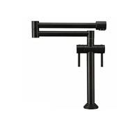 ISCBAFYX Robinet De Cuisine De Remplissage De Pot, Robinet D'évier Pliant Télescopique Mural, Bras Oscillant À Double Joint d'eau Chaude Froide Poêle À Un Trou À Deux Poignées,E