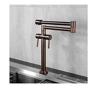 ISCBAFYX Robinet de Cuisine de Remplissage de Pot, Robinet d'Évier Pliant Télescopique Mural, Bras Oscillant à Double Joint d'eau Chaude Froide, Poêle à Un Trou à Deux Poignées,B(D)