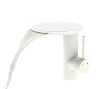 ISCBAFYX Robinet de lavabo de Salle de Bain Cascade - Mitigeur monocommande Rotatif à 360°, Acier Inoxydable SUS304, avec Table STO - Robinet de lavabo HBF0599 pour Salle de Bain contemporaine