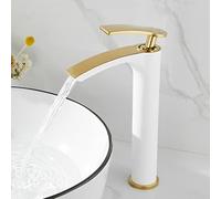 ISCBAFYX Robinet de lavabo de Style Cascade entièrement en cuivre pour Eau Chaude Froide