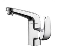 ISCBAFYX Robinet de Salle de Bain avec pulvérisateur extractible, Robinet de lavabo de Salle de Bain avec Bec pivotant à 360 degrés, Ascenseur, Robinet de lavabo de Salle de Bain à poignée Unique en