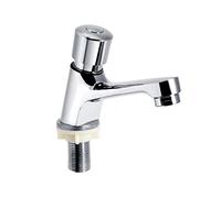 ISCBAFYX Robinet d'eau Froide Unique, Salle de Bains publique, Type Presse à retardement, éteint automatiquement Le Robinet à économie d'eau, Robinet d'évier de lavabo