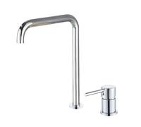 ISCBAFYX Robinet mitigeur d'eau Chaude Froide, 5 Couleurs chromées, poignée Unique, Deux Trous, pour Salle de Bain, Montage sur comptoir, (Chrome)