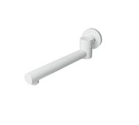 ISCBAFYX Robinet mitigeur Mural en Laiton Gris Noir avec Bec pivotant pour Cuisine Salle de Bain, Robinet Polyvalent pour Maison, Caravane Camping-Car, élégant (Bianco)