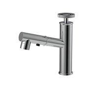 ISCBAFYX Robinets de lavabo de Salle de Bain avec pulvérisateur extractible, mitigeur de lavabo en Laiton à poignée Unique, pulvérisateur Industriel de Robinet d'eau Chaude Froide barboteur 2