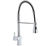 ISCBAFYX Robinets Robinets, Robinet de Cuisine Tout en Cuivre Robinet de Lavabo Extractible Chaud Froid Robinet d'évier Domestique Robinet Anti-éclaboussures Telelesssplash