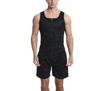 ISCBAFYX Shapewear pour Hommes contrôle du Ventre Corps Fermeture éclair Buste Ouvert Body Taille Formateur Grande Taille