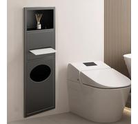 ISCBAFYX Support de Rangement encastré pour Papier Toilette, Poubelle Murale cachée avec alcôve intégrée pour Cuisine, Salon, Chambre à Coucher
