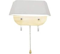 ISCBAFYX Support Lumière Chambre Chevet Support Lumière Créative en Bois Massif Nordique Applique LED Miroir Phare Applique Murale Personnalité avec Crochet Salon Allée Lanterne Murale en Acier