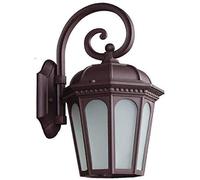 ISCBAFYX Support Lumière Lanterne Murale Classique Européenne Extérieure Lampe Murale Étanche Rétro en Aluminium Verre Extérieur Support Anti-Pluie Lumière E27 Grenier Porche Éclairage De Patio Acier