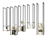 ISCBAFYX Support Mural Flottant en métal pour Plantes, éère pour Cuisine, Bar, Restaurant, Facile à Installer, éères de Rangement au Plafond, Verre à vin, 30x30x150cm, Une Couleur, 30x30x105cm