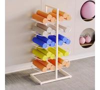ISCBAFYX Support Mural pour Tapis de Yoga, Support Mural pour Tapis, Organisateur de Rack, Rouleau Bloc de Mousse de Rangement, pour Sangle de Suspension, Bandes de résistance Lors d'un Cours de