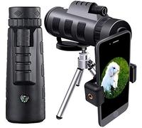 ISCBAFYX Télescope monoculaires monoculaires Haute Puissance 40x60 Haute Puissance avec Support pour Smartphone trépied Peuvent être utilisés pour l'observation des Oiseaux en Camping pour