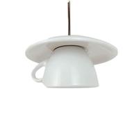 ISCBAFYX Tra Traditionnel en céramique Moderne Plafond Pendant la Lampe à Tasse de thé Suspendue Single Head Home Decoration Small Chandelier Simple Restaurant Passage Kitchen Bar E27 Assaleurs