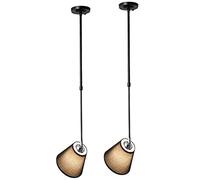 ISCBAFYX Traditional Minimalist Fabric Light, Simple Ronde Table en Fer forgé lampadaire, Art déco pour Le Coucher lit de Salon Balconie Restaurant Balcony Chandelier Plafond Pendant Pending