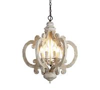 ISCBAFYX Traditionnel 6-Lights NORC CRÉATIVE CRÉATION Loi Solid COURCE Chandelier Retro Retro PLAFIC PLADANT Lampe Lampe