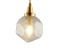 ISCBAFYX Traditionnel European Metal Glass Pendante Lamp Luxurious Dining Salle Hanging Light E14 Creative Restaurant Droplight Nordic Modern Loft Plafond Lights