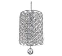 ISCBAFYX Traditionnel Iron Art Luxury Crystal Suspendu réglable Décoration Romantique Chandelier Single Head Home Lighting Plafond Chaud Pendant Lampe Européenne Pendre de Mode Moderne Restaurant