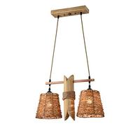 ISCBAFYX Traditionnel Japonais Pendante de rotin lumières créatives Personnalité en Ficelle