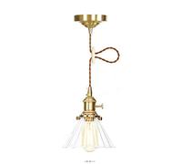 ISCBAFYX Traditionnel Modern Simple Chandelier Nordic Restaurant Salon Roard Table à Manger Tous-Bronze Glass Deside Study Personalité Personnalité Créative Small Branch E27 Couleur: F