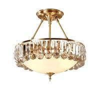 ISCBAFYX Traditionnel Moderne Minimaliste Suspendu en Verre cristallin Pendentif léger Créatif/personnalité Salle à Manger Lampe, Suspension de Salon