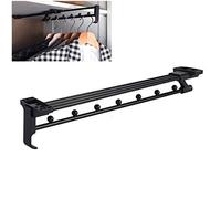 ISCBAFYX Tringle à vêtements rétractable pour Placard, Rail de Suspension Extensible pour Garde-Robe, Porte-Serviettes extractible Robuste, 15kg