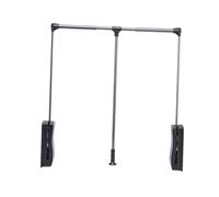 ISCBAFYX Tringle de Rangement pour vêtements, Cintre Rabattable pour Armoire de Chambre à Coucher, Tampon Silencieux, Alliage d'aluminium épais pour Un accès Facile, Couleur 2-92-125 cm, Couleur
