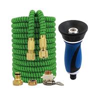 ISCBAFYX Tuyau d'arrosage Extensible Haute Pression, système d'irrigation Goutte à Goutte, Magique, Lavage de Voiture, Potager, 17 à 150 Pieds, largement utilisé(Hose kit-02,1_75FT)