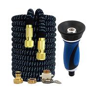ISCBAFYX Tuyau d'arrosage Extensible Haute Pression, système d'irrigation Goutte à Goutte, Magique, Lavage de Voiture, Potager, 17 à 150 Pieds, largement utilisé(Hose kit-03,1_100FT)