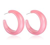 ISCBAFYX TXCLTS Boucles d'oreilles acryliques Femme Grand rétro géométrique entourer Le Soleil d'été Charmant balançant Femme Bijoux soirée