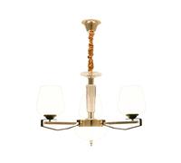 ISCBAFYX Verre électroplate Traditionnelle K9 Crystal Style européen Living Simple Modern Dining Room Environnement de Lustre