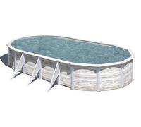 Piscine acier Gre aspect bois nordique Finlande ovale Dimension - 7,30 x 3,75 x h1,20m