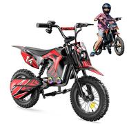 iScooter A14 Rouge Moto Électrique Enfants 500W 3 Vitesses 14"" 27km/h Bluetooth 6-8 ans+