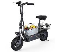 iScooter F3 Electric Bike 1000W 28MPH 37 Miles Range 10"" Tires 264LBS Capacity
