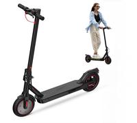 iScooter i8 Patinete Electrico Plegable Para Adolescentes Y Adultos, Motor de 350W, Autonomía 20-30KM, Max 25 KM/H, 187.2WH Batería, Carga 100KG, Frenado Dual, Desplazamientos Diarios, Blanco, Negro