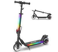 iScooter IK3MAX Trottinette éLectrique Enfant 6,5",Pliable,pour 8-15 Ans,Vitesses 8/13/19 km/h,Autonomie 13km,ÉCran LED,Lumières LED Colorées,Bluetooth,Klaxon,Guidon RéGlable