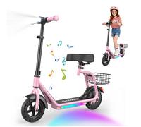 iscooter ik7 Pink Electric Scooter 250W 21.6V 5.2Ah 20km/h 15KM 2 in 1