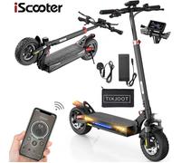 iScooter iX3 Trottinette Electrique 800W Avec APP Vitesse Maxi 40km/h Autonomie 30-40km 48V10Ah Pneus 10 Pouces 3 Modes Pliable