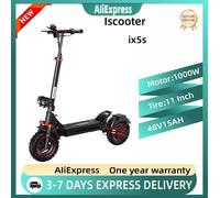 ISCooter ix5s 1000W puissant Scooter électrique 48V 15AH batterie adulte e-scooter 11 pouces trajet urbain Scooter électrique iScooter ix5s