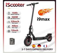 IScooter-Trottinette Électrique i9max, 36V, 10Ah, 500W, Autonomie de 30 à 40km, Suspension Touriste, Vitesse de 15 à 35 km/h, 10 Pouces, avec Application i9max no bag