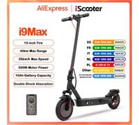 IScooter-Trottinette Électrique i9Max pour Adultes, Moteur Max 500W, Absorption des Chocs, 35km, h, 10Ah, Nid d'Abeille