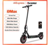 IScooter-Trottinette Électrique i9Max pour Adultes, Moteur Max 500W, Absorption des Chocs, 35km, h, 10Ah, Nid d'Abeille
