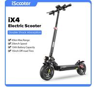 IScooter Trottinette électrique IX4 batterie 48V 15Ah 40 km d'autonomie pneus 10 pouces tout-terrain pliable