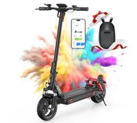 iScooter Trottinette électrique pour Adulte 10" avec serrures électroniques, autonomie 40-45 km, Max 25 km/h, contrôle app, Trottinette électrique Adulte Pliable, Charge 150 kg, Sac