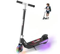 iScooter Trottinette électrique pour Enfants de 6 à 10 Ans, 2 Modes de Vitesse (10/15 km/h), Trottinette pour Enfant avec 3 lumières réglables Hautes et colorées de 7 Couleurs, 40 Minutes de Conduite