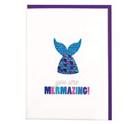 Iscream coloré Thinking of You Carte de vœux avec enveloppe amovible en strass et One Size Confetti Party With Pinata Decal