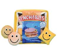 iscream Kraft Lunchables Ensemble d'oreillers de 28 x 28 cm avec Mini oreillers à la Dinde, au Fromage et aux craquelins
