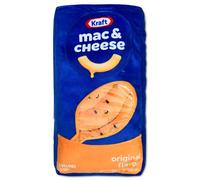 iscream Kraft Macaroni & Cheese Ensemble d'oreillers de 25,4 x 43,2 cm avec 5 mini oreillers macaronis en peluche - Emballage d'origine