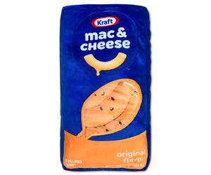 iscream Kraft Macaroni & Cheese Ensemble d'oreillers de 25,4 x 43,2 cm avec 5 mini oreillers macaronis en peluche - Emballage d'origine